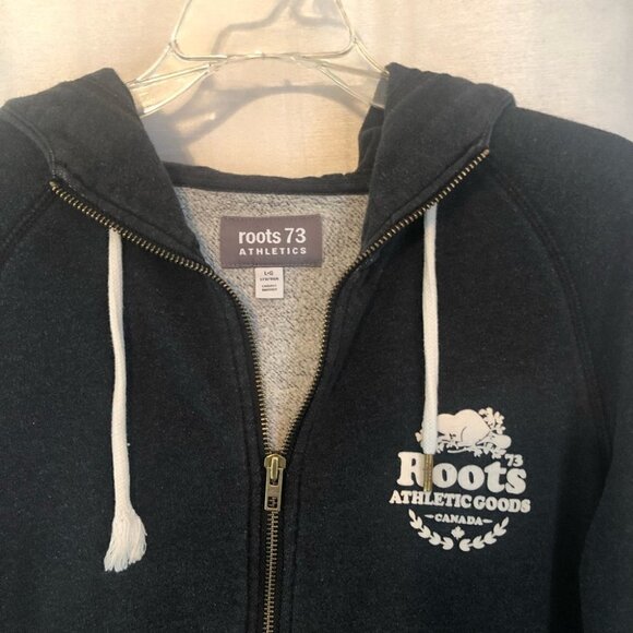Roots 73 Athletics Zip  Hoodie Adult Lg Black - Picture 4 of 12